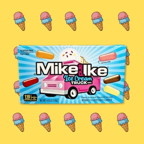 Mike & Ike Pack de 3 Dulces sabor helado 4.25 oz miniatura 5