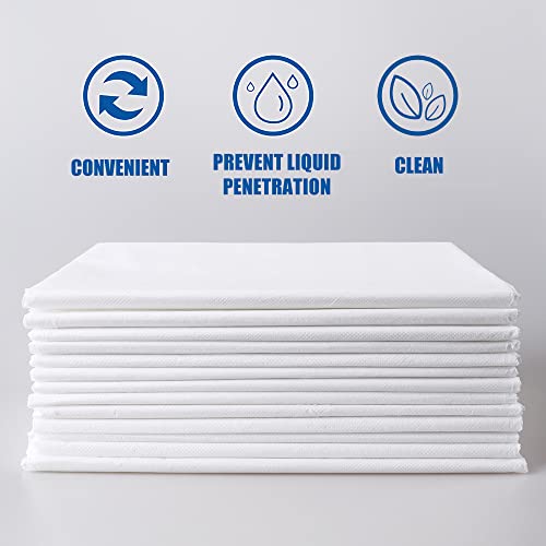 Disposable Bed Sheets Bed Cover For Spa Tattoo Massage Table Hotels 31" X 78" Non Woven Fabric White 20Pcs #TOP2