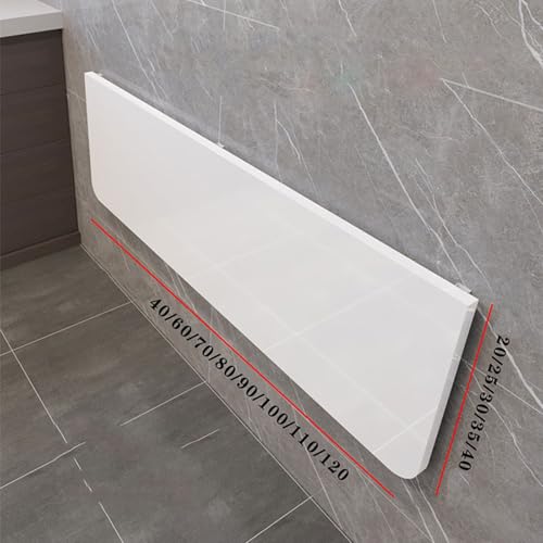 Table murale pliable haute charge avec support métal robuste 120x40