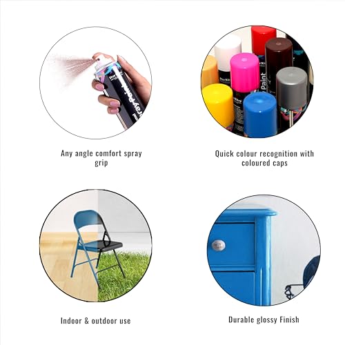 Image of Itsy Bitsy Spray Paint Pepsi Blue - 300ml | Multi-Surface Quick Drying Spray Paint for Metal, Wood, Plastic, Wall & DIY Craft Projects