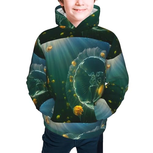Jelly Fish Kid Hoodies Boys Sweatshirts Girls Pullover with Pocket3