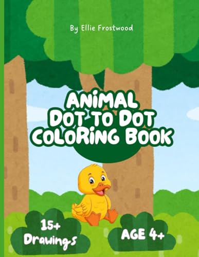 Dot-to-Dot Animal Coloring Book for Kids: A fun and educational dot-to-dot coloring book with adorable animals for early learners image 2