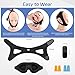 Anti Snoring Chin Strap for Sleeping, Adjustable Flexible Sleep Chin Strap to Keep Mouth Closed, Breathable Airflow Jaw Strap for Sleep Men Couple Stop Snoring Jaw Strap Set with 3D Eye Mask
