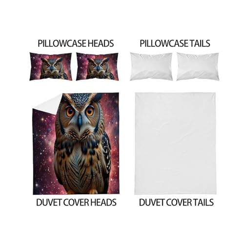Housse de couette animaux 3D en microfibre premium douce et résistante - 4