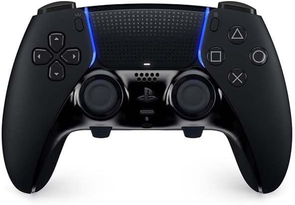 Playstation Sony, Manette DualSense Edge Officielle pour PS5, Sans Fil, Commandes Ultra-Personnalisables + Profils Interchangeables + Confort Amélioré, Boîte de Transport Incluse, Couleur : Noire