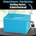 Adir Donation Box with Lock – Acrylic Suggestion Box with Slot, Ballot Lock Box with Sign Holder for Raffle, Tip Jar, Voting, Comments - Cash Donation Boxes for Fundraising (6.25x4.5x 4 Inches)