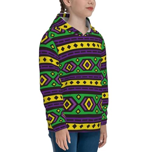 Carnival Mardi Gras Kids Pullover Hoodies Boys Sweatshirts Girls Athletic Clothes with Pocket3