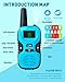 Walkie Talkies for Kids Long Range - 4 Pack Kid Walkie Talkies with Replaceable Shell Backlit LCD Flashlight 3 Miles Range - Gifts and Toys for 5-7 Year Old Boys and Girls