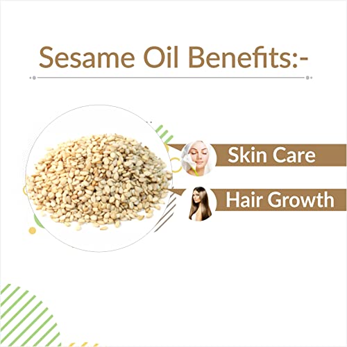 Image of Crysalis Sesame Oil 50 ml (1.69 fl oz) - Traditional Multi-Use Carrier Oil for Skincare, Haircare & DIY Formulations