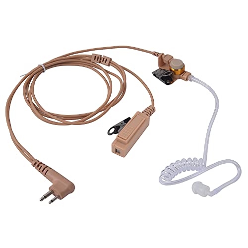 Pdflie M1 Surveillance Headset with PTT Mic FBI Security Acoustic Tube Earpiece for Motorola Mag One BPR40 CLS1110 CLS1410 CP185 CP200 CP200D DLR1020 DLR1060 DTR650 DTR700 RDM2070D RDU4100 Radios