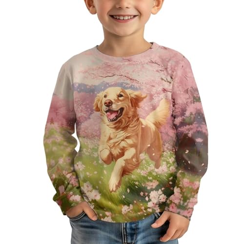 Image of Uourmeti Girls Graphic Tees Long Sleeve T Shirts for Teens Casual Tshirts Junior Sportswear Fall Tops