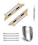 Ya en manzanajugosa.com: Adaptadores universales para correas de 22 mm compatibles con Apple Watch Serie 1-11 con varillas de reserva, Serie 11/10 46 mm, Acero inoxidable, no.