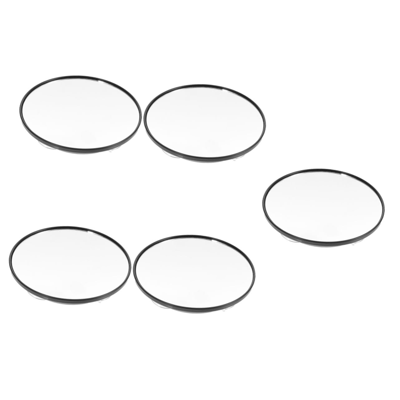 VICASKY 5 espejos de maquillaje para baño, espejo de viaje con luz LED, con ventosa, espejo de aumento, espejo de aumento de 30 aumentos, acrílico