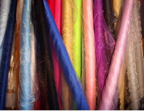 Premium Black Sheer Organza Fabric - 5 Yards of Elegant Draping Material for Weddings, Events, Crafts, and DIY Projects - 44" Wide Tulle Décor 6 Premium Black Sheer Organza Fabric - 5 Yards of Elegant Draping Material for Weddings, Events, Crafts, and DIY Projects - 44" Wide Tulle Décor - Image 5