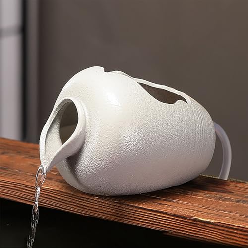 Sortie De Circulation De Fontaine Cracheur D'étang, aménagement paysager d'eau à circulation automatique pour bassin à carpes koï, pour étangs et Jardins d'eau(White,18*13*13cm/7*5.1*5.1in)