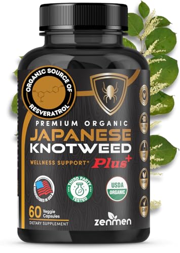 Premium USDA Organic Japanese Knotweed (You Ji Hu Zhang) - 3rd Party Tested - 60 Capsules, Made in...