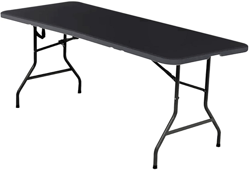 Mesa Dobrável Para Churrasco Maxchief 1,80 Mts C/alça Preto