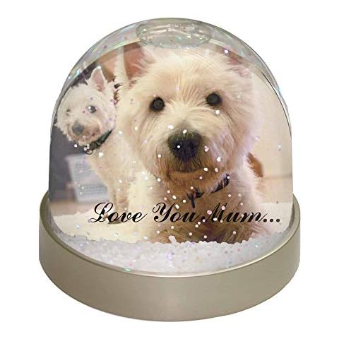 Westie Dogs 'Love You Mum' Snow Globe Cover