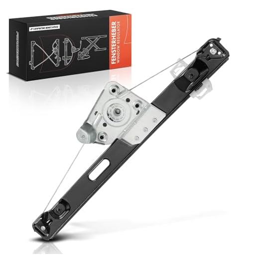Frankberg 1x Lève-vitre électrique sans Moteur Arrière Gauche Compatible avec Série 3 E90 316-335 M3 Limousine 2004-2011 Série 3 Touring E91 316-335 Break 2004-2012 Remplace# 51357140589