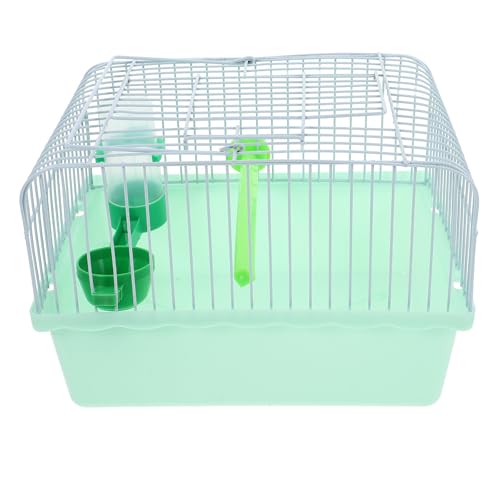 RORPOIR Jaula Portátil para Pájaros con Diseño Espacioso, Material Abs E Hierro, Incluye Percha, Comedero y Bebedero para Viajes y Actividades al Aire Libre Color Color Aleatorio
