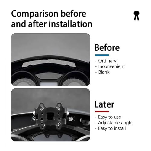 Support téléphone moto d'angle réglable pour plaque de navigation BMW K1200
