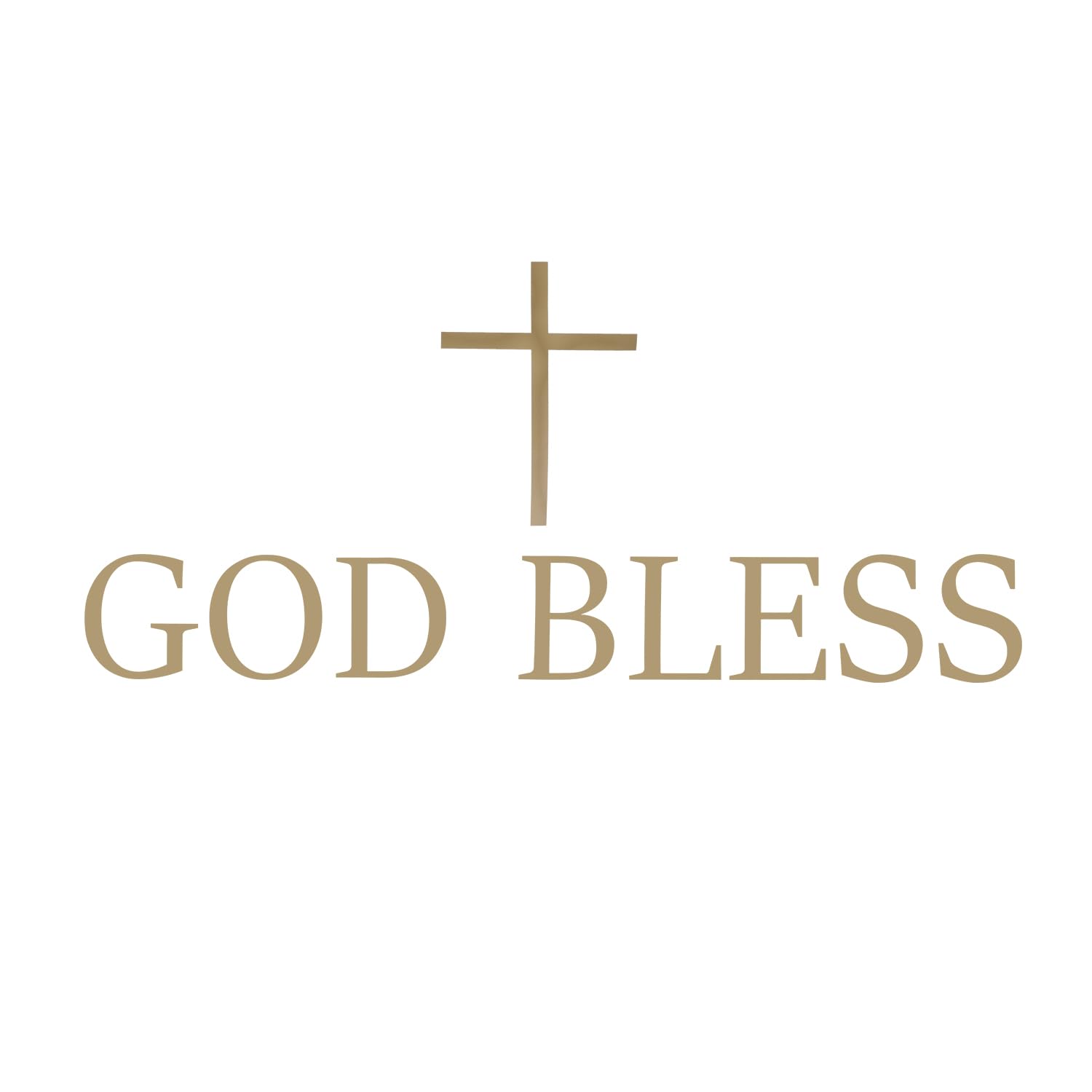 Amazon.com: God Bless Cross Wall Decal, PVC Material God Bless