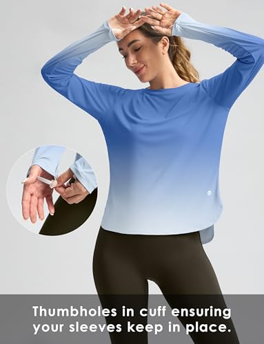 Image of Women's Sun Shirts UPF 50+ Long Sleeve UV Protection Shirt Lightweight Quick Dry Workout Hiking Tops for Women