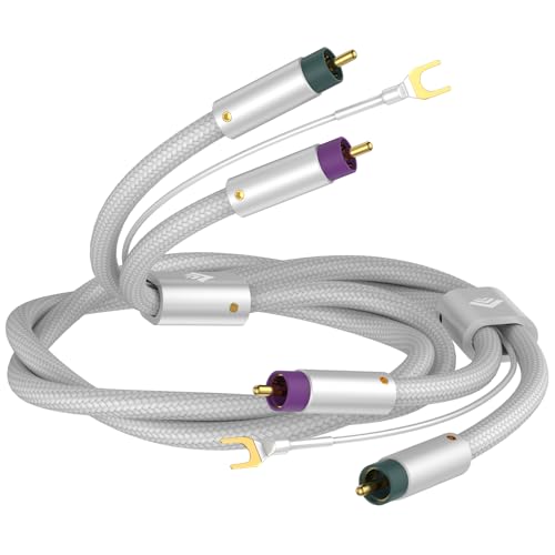 Tertullus Phonokabel mit Erdung 1.5m Versilberte Kontakte