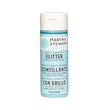 Martha Stewart Crafts Multi-Surface Glitter Acrylic Craft Paint in Assorted Colors (2-Ounce), 32146 Blueberry Slush