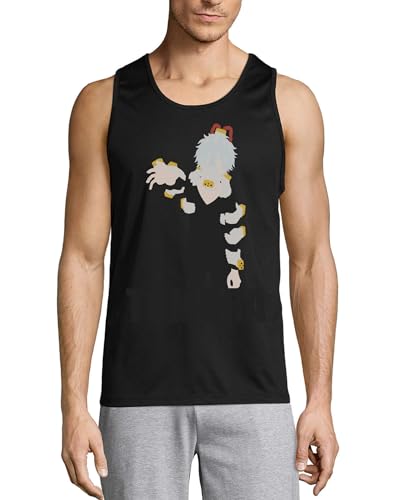 Camiseta de algodón para hombre Anime 143 en color negro premium