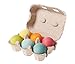 Grimm's Pastel Giant Marbles - Set of Wooden Balls in a Light Rainbow of Colors