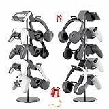 Picture of Qpfctwil Controller Stand,5 Tier Controller Headphone Holder for Universal Headsets and Controllers,Black