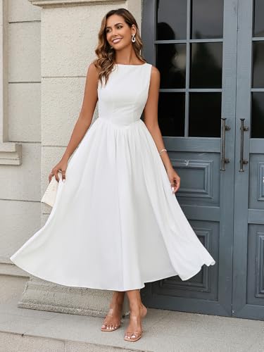 KUTUMAI Women Summer Sleeveless Maxi Dress Casual Vacation Sundress Tank Flowy Long Formal Wedding Guest Dresses 20252