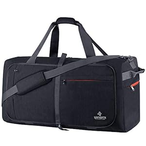 Waynorth 115L Sac de Voyage Femme Homme Pliable Sac de Fitness Imperméable Sac à Main pour Camping Randonnée Voyage Weekend