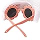 COASION Baby Sonnenbrille 0-24 Monate Polarisierte Blume Sonnenbrille Kinder mit Riemen Verstellbar Weicher Silikonrahmen UV400 Schutz Niedlich Sonnenbrille Baby für 0-2 Jahre Rosa/Rosa Gespiegelt