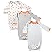 Luvable Friends Unisex Baby Cotton Gowns, Fox, Preemie/Newborn