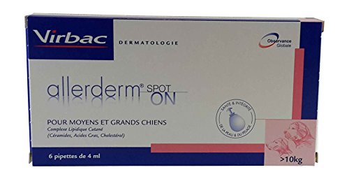 Virbac Allerderm Spot-on für Hunde zur Unterstützung bei Hautproblemen 6 x 4ml