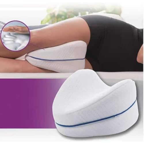 Almofada Ortopédica de Espuma de Memória para Apoio de Pernas - Travesseiro Anatômico Para Aliviar D