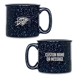 Greater Distance NBA Basketball Oklahoma City Thunder Navy 12oz Personalized Laser Engraved Campfire Mug