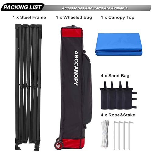 Image of ABCCANOPY Patio Pop Up Canopy Tent 8x12 Commercial-Series (Blue)