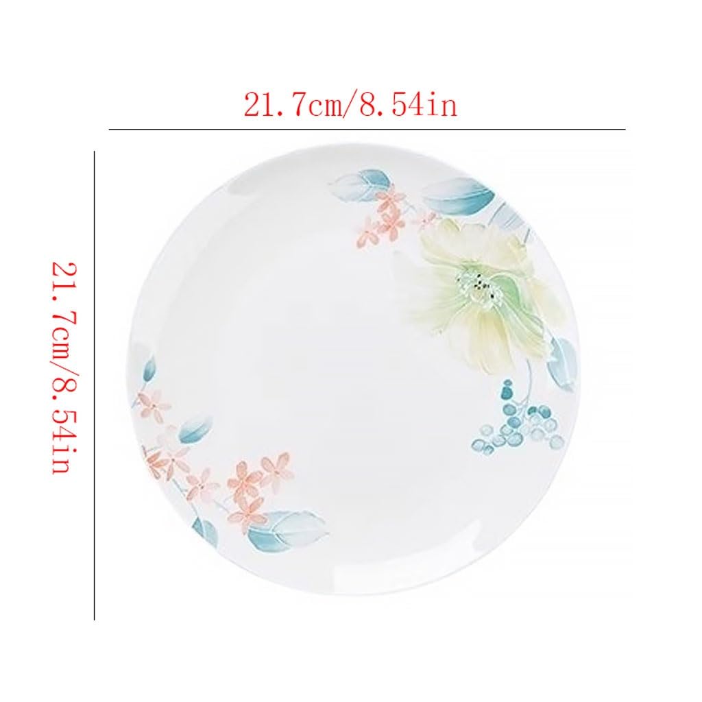 Platos para Comer platear De Cena De Porcelana De Hueso Sencillo Y Fresco, Platos Domésticos, platear De Pescado, platear De Regalo Platos de cerámica para la Cena