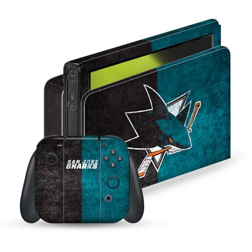 Protection Vinyle San Jose Sharks NHL Anti Rayure pour Nintendo Switch OLED
