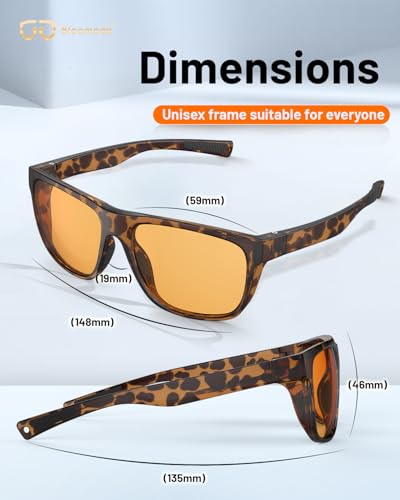Image of Bloomoak-99% Blue Light Blocking Glasses - Gaming Glasses - Anti Glare - Anti Fatigue -Suitable for Screens, Games, TVs