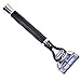 Parker Deluxe Black Fusion Compatible Razor with Long Textured Handle