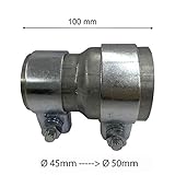 Longitud total: 100 mm (grosor de la pared: 1,5 mm)