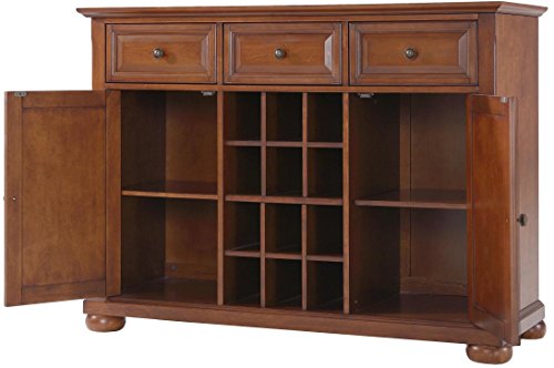Crosley Furniture Alexandria Wine Buffet/Sideboard - Classic Cherry #TOP3