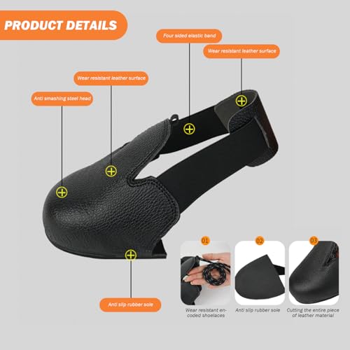 Coque de sécurité anti-smash en acier pour protéger les orteils des chutes d'objets - 3