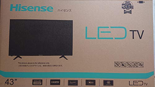 ハイセンス Hisense 43V型 液晶 テレビ 43A50 フルハイビジョン Hisense 43V型 液晶テレビ 43A50 フルハイビジョン 2019年製