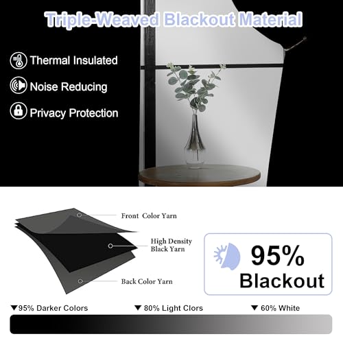 Simplebrand SESMWGRP4063SET2BLK Ava Halloween Black Blackout Curtains thumb #1