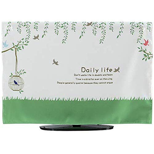 IKENOKOIテレビカバー 防塵カバー 液晶テレビカバー 可愛い 欧米風 32インチ(77X48cm 鳥)